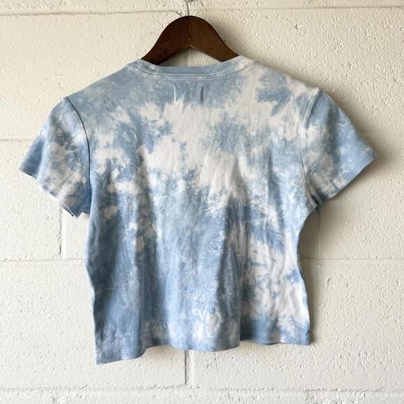 RVCA Camille Rowe Arrete De Parler Stop Talking Tie Dye Crop Top Women's Small - Picture 2 of 4